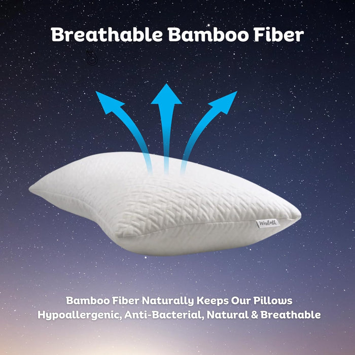 Wesloft Adjustable Bamboo Pillow