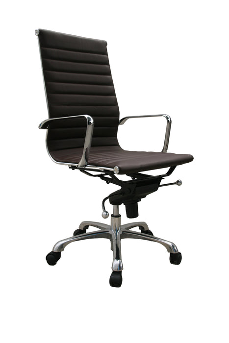 Comfy High Back Brown Office Chair