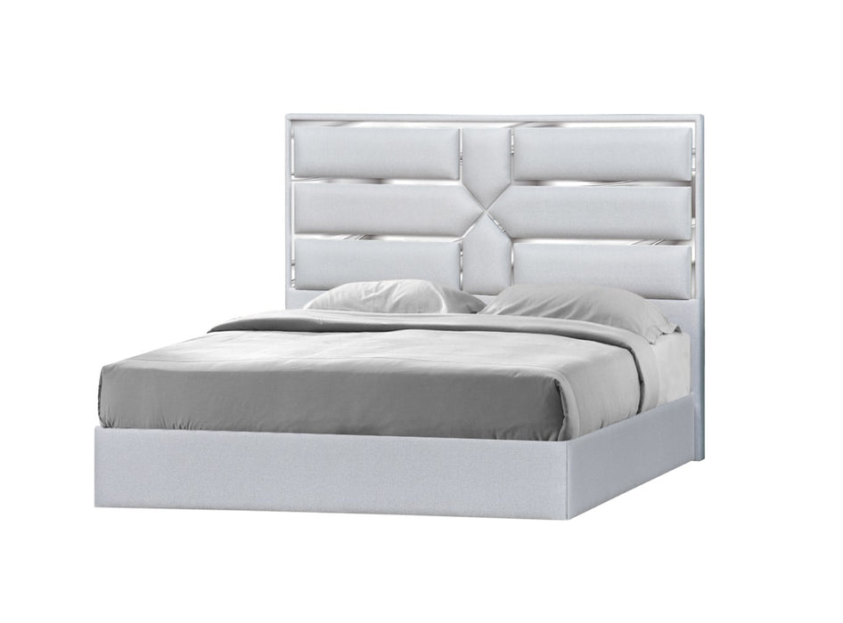 Da Vinci Queen Bed in Silver Grey
