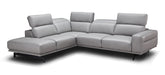 Davenport Light Grey Sectional in Left Facing