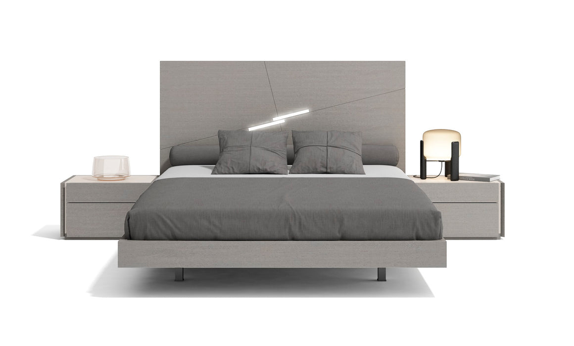 Faro Queen Size Bed in Grey