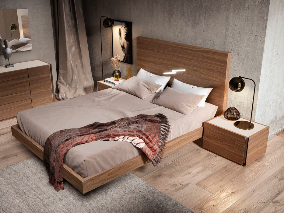 Faro King Size Bed in Walnut