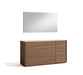 Faro Mirror in Walnut