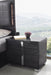 Giulia Night Stand Left Facing in Glossy Gray
