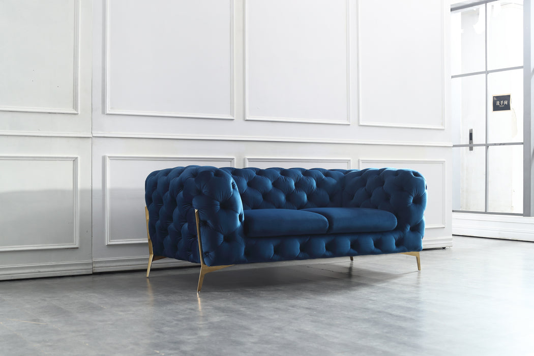 Glamour Love Seat in Blue