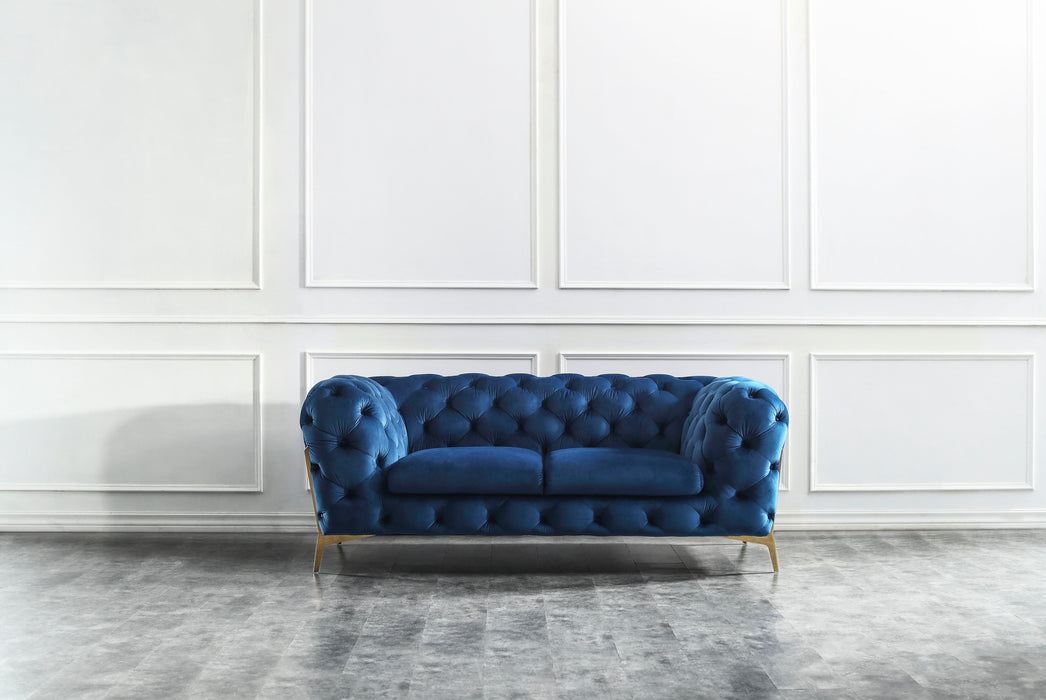 Glamour Love Seat in Blue