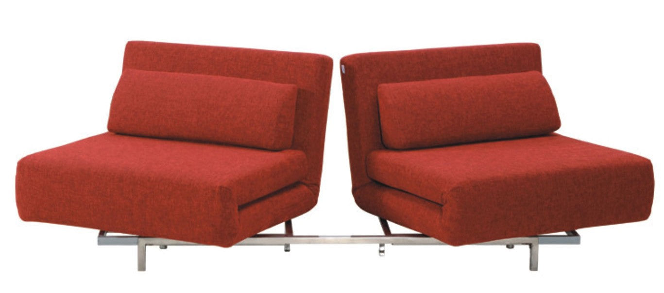Premium Sofa Bed LK06-2 in Red Fabric