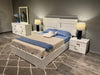 Infinity Premium Queen Bed in Bianco Lucido