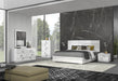Infinity Premium King Bed in Bianco Lucido