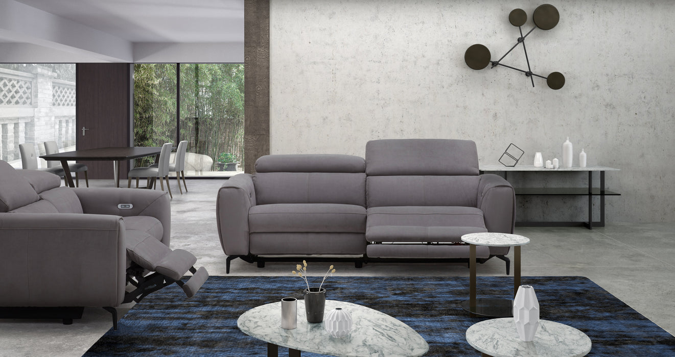 Lorenzo Grey Fabric Sofa