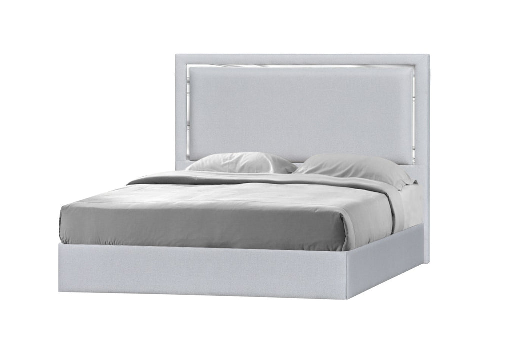Monet King Bed in Silver Grey