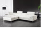 Nila Premium Leather Sectional In Left Facing Chaise