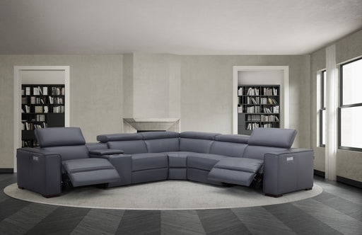 Picasso Motion Sectional in Blue Grey