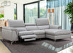 Serena Premium Leather Sectional in Right Hand Facing Chaise