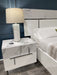 Sunset Premium King Bed in Bianco Luc+Stat