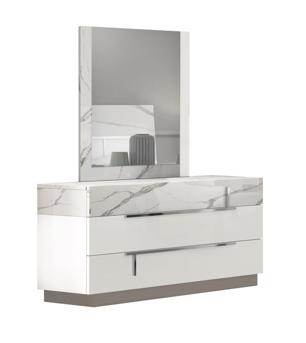 Sunset Premium Dresser in Bianco Luc+Stat