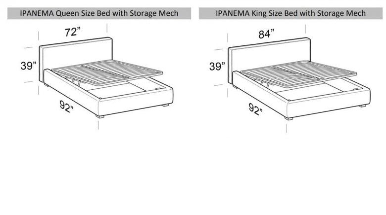 Ipanema King Storage Bed